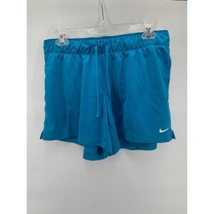 Nike Dri-FIT Women's Shorts Size Medium Blue Athletic Running Gym Workout
